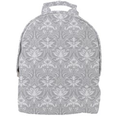 Grey Lace Decorative Ornament - Pattern 14th And 15th Century - Italy Vintage Mini Full Print Backpack