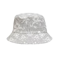 Grey Lace Decorative Ornament - Pattern 14th And 15th Century - Italy Vintage Inside Out Bucket Hat by ConteMonfrey