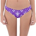 Purple Lace Decorative Ornament - Pattern 14th And 15th Century - Italy Vintage  Reversible Hipster Bikini Bottoms View1