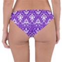 Purple Lace Decorative Ornament - Pattern 14th And 15th Century - Italy Vintage  Reversible Hipster Bikini Bottoms View2