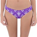 Purple Lace Decorative Ornament - Pattern 14th And 15th Century - Italy Vintage  Reversible Hipster Bikini Bottoms View3