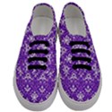 Purple Lace Decorative Ornament - Pattern 14th And 15th Century - Italy Vintage  Men s Classic Low Top Sneakers View1