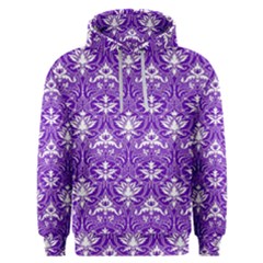 Purple Lace Decorative Ornament - Pattern 14th And 15th Century - Italy Vintage  Men s Overhead Hoodie