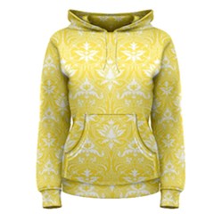 Yellow Lace Decorative Ornament - Pattern 14th And 15th Century - Italy Vintage  Women s Pullover Hoodie by ConteMonfrey