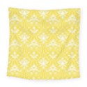 Yellow Lace Decorative Ornament - Pattern 14th And 15th Century - Italy Vintage  Square Tapestry (Large) View1