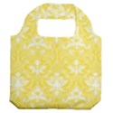 Yellow Lace Decorative Ornament - Pattern 14th And 15th Century - Italy Vintage  Premium Foldable Grocery Recycle Bag View2