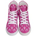 Pink  Lace Decorative Ornament - Pattern 14th And 15th Century - Italy Vintage Men s Hi-Top Skate Sneakers View1