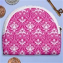 Pink  Lace Decorative Ornament - Pattern 14th And 15th Century - Italy Vintage Horseshoe Style Canvas Pouch View2