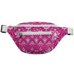 Pink  Lace Decorative Ornament - Pattern 14th And 15th Century - Italy Vintage Fanny Pack by ConteMonfrey