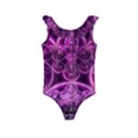 Fractal-math-geometry-visualization Pink Kids  Frill Swimsuit View1