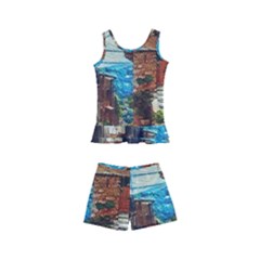 An Italian Neighborhood  Kids  Boyleg Swimsuit by ConteMonfrey