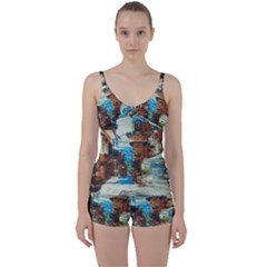 An Italian Neighborhood  Tie Front Two Piece Tankini by ConteMonfrey