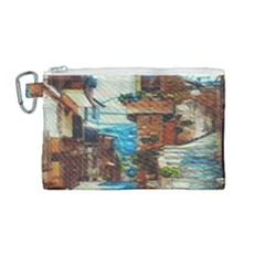 An Italian Neighborhood  Canvas Cosmetic Bag (medium) by ConteMonfrey