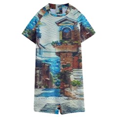 An Italian Neighborhood  Kids  Boyleg Half Suit Swimwear by ConteMonfrey