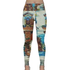 An Italian Neighborhood  Lightweight Velour Classic Yoga Leggings by ConteMonfrey