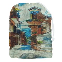 An Italian Neighborhood  Drawstring Pouch (3xl) by ConteMonfrey