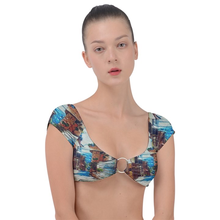 An Italian Neighborhood  Cap Sleeve Ring Bikini Top