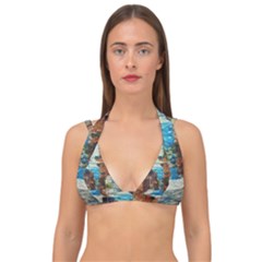 An Italian Neighborhood  Double Strap Halter Bikini Top by ConteMonfrey