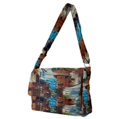 An Italian Neighborhood  Full Print Messenger Bag (m) by ConteMonfrey