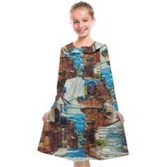 An Italian Neighborhood  Kids  Midi Sailor Dress by ConteMonfrey