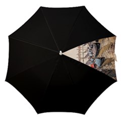 Black Several Boats - Colorful Italy  Straight Umbrellas by ConteMonfrey