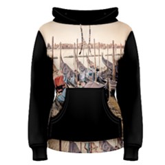 Black Several Boats - Colorful Italy  Women s Pullover Hoodie by ConteMonfrey