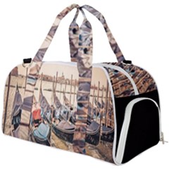 Black Several Boats - Colorful Italy  Burner Gym Duffel Bag by ConteMonfrey