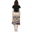 Black Several Boats - Colorful Italy  Frill Hi Low Chiffon Skirt View2