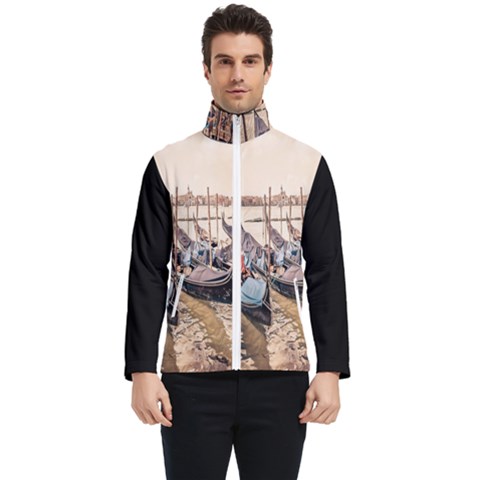 Black Several Boats - Colorful Italy  Men s Bomber Jacket by ConteMonfrey