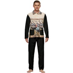 Black Several Boats - Colorful Italy  Men s Long Sleeve Velvet Pocket Pajamas Set by ConteMonfrey