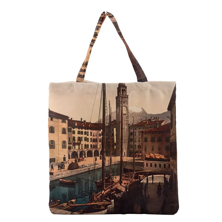  The Harbor, Riva, Lake Garda, Italy 1890-1900 Grocery Tote Bag