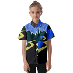 Air Pollution Retro Vintage Kids  Short Sleeve Shirt by Wegoenart