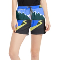 Air Pollution Retro Vintage Women s Runner Shorts by Wegoenart