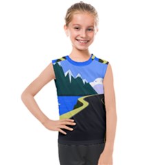 Air Pollution Retro Vintage Kids  Mesh Tank Top by Wegoenart