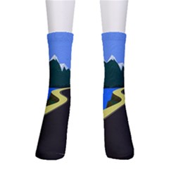 Air Pollution Retro Vintage Crew Socks by Wegoenart