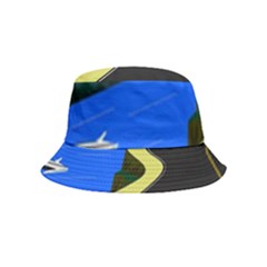 Air Pollution Retro Vintage Inside Out Bucket Hat (kids) by Wegoenart