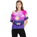 Landscape Illustration Illustrator One Shoulder Cut Out Tee View1