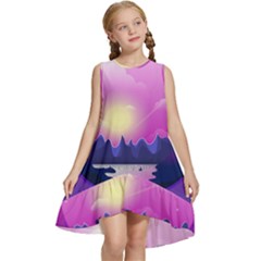 Landscape Illustration Illustrator Kids  Frill Swing Dress