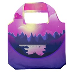 Landscape Illustration Illustrator Premium Foldable Grocery Recycle Bag