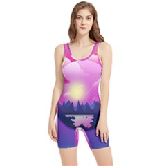 Landscape Illustration Illustrator Women s Wrestling Singlet by Wegoenart