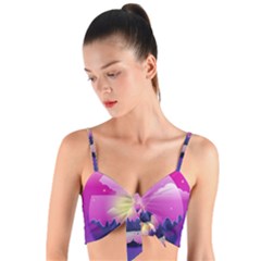 Landscape Illustration Illustrator Woven Tie Front Bralet