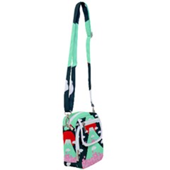 Mount Fuji Japan Landscape Volcano Shoulder Strap Belt Bag by Wegoenart