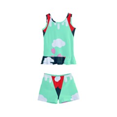 Mount Fuji Japan Landscape Volcano Kids  Boyleg Swimsuit by Wegoenart