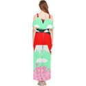 Mount Fuji Japan Landscape Volcano Draped Sleeveless Chiffon Jumpsuit View2