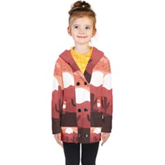 Artistic Digital Landscape Art Kids  Double Breasted Button Coat by Wegoenart