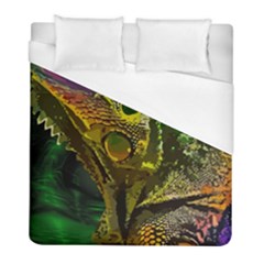 Chameleon Reptile Lizard Animal Duvet Cover (full/ Double Size) by Wegoenart