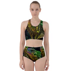 Chameleon Reptile Lizard Animal Racer Back Bikini Set by Wegoenart