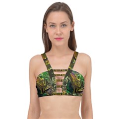 Chameleon Reptile Lizard Animal Cage Up Bikini Top by Wegoenart