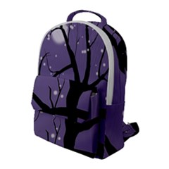 Moon Night Fantasy Dark Love Flap Pocket Backpack (large) by Wegoenart