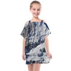 Adventure Altitude Climb Cold Kids  One Piece Chiffon Dress by Wegoenart